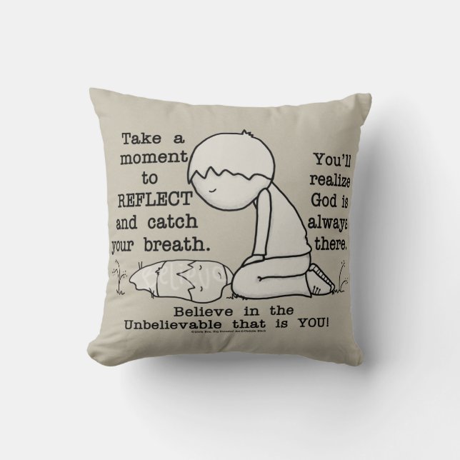 Reflect Throw Pillow (Front)