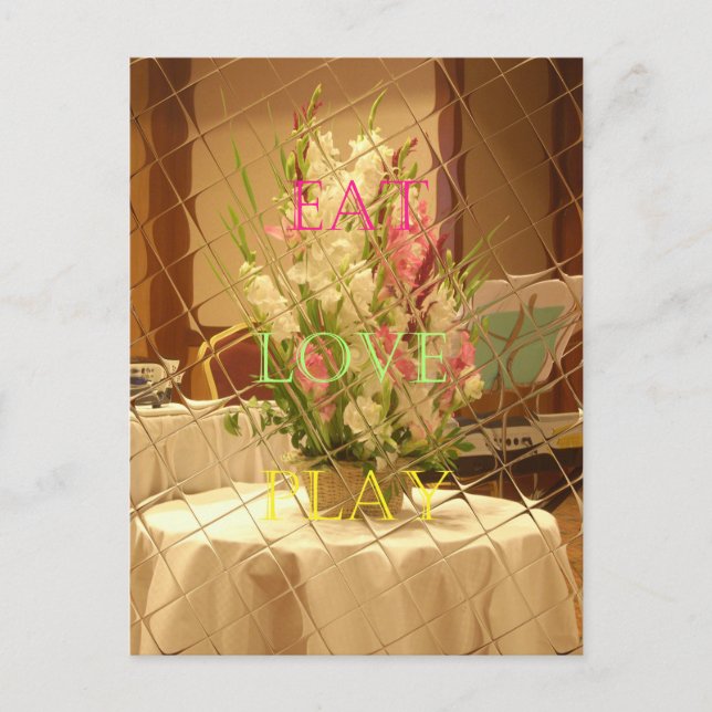 Reflected Blooms Art Print Postcard (Front)