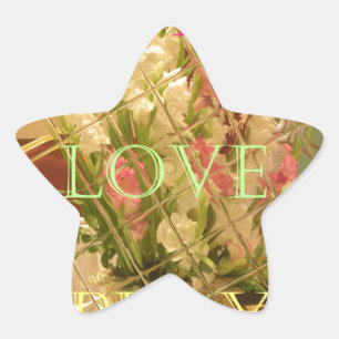 Reflected Blooms Art Print Star Sticker
