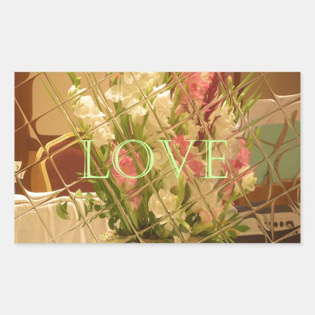 Reflected Blooms Art Print Sticker (Front)