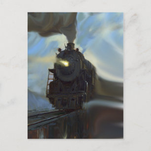 Reflected Train Postcard
