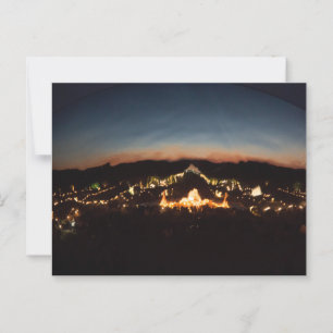 Reflected View of Versailles at Dusk Postcard