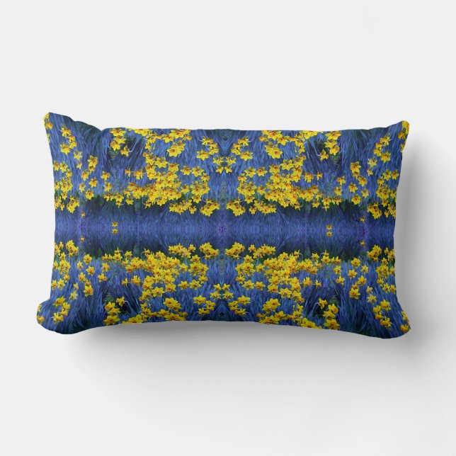 Reflecting Daffodils Lumbar Pillow (Front)