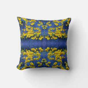 Reflecting Daffodils Throw Pillow