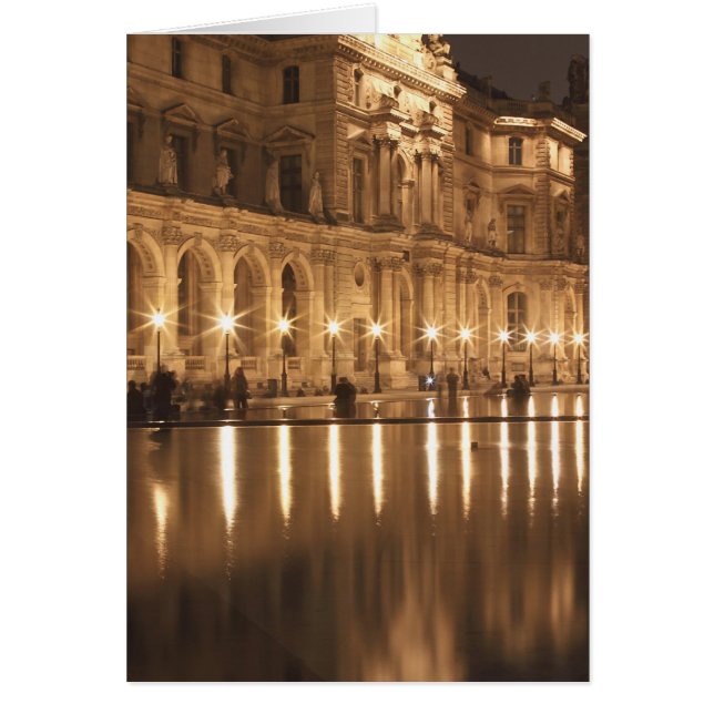 Reflecting pool at the Louvre, Paris, France (Front)