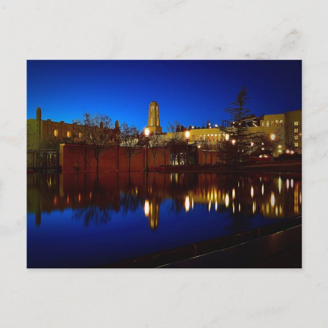 Reflecting Pool Temple Square Postcard (Front)