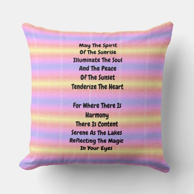 Reflecting The Magic Throw Pillow (Front)