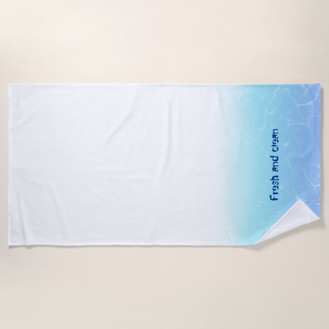 Reflecting Water Edge  Beach Towel (Front)