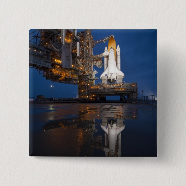 Reflection 2 Inch Square Button (Front)