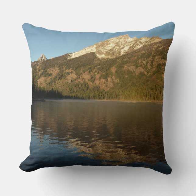 Reflection at Jenny Lake I Throw Pillow (Front)