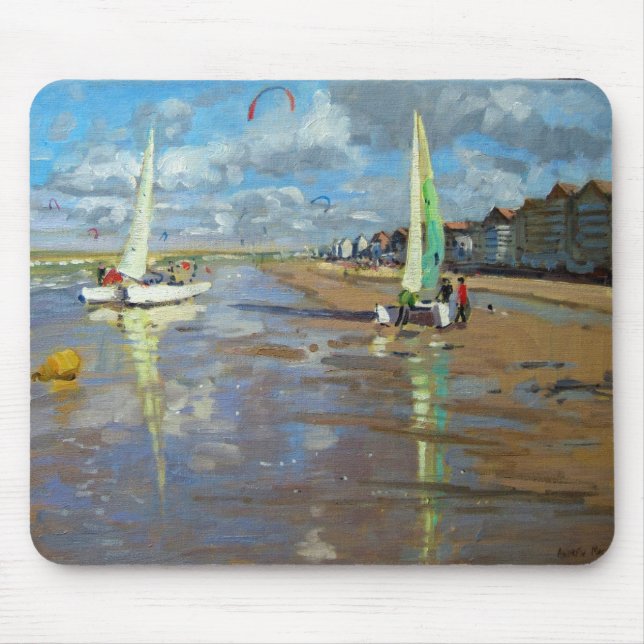 Reflection Bray Dunes France Mouse Pad (Front)