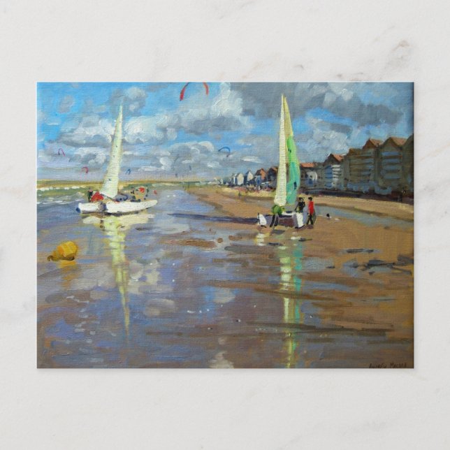 Reflection Bray Dunes France Postcard (Front)