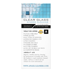 Reflection, Cleaning Service Price List Rack Card