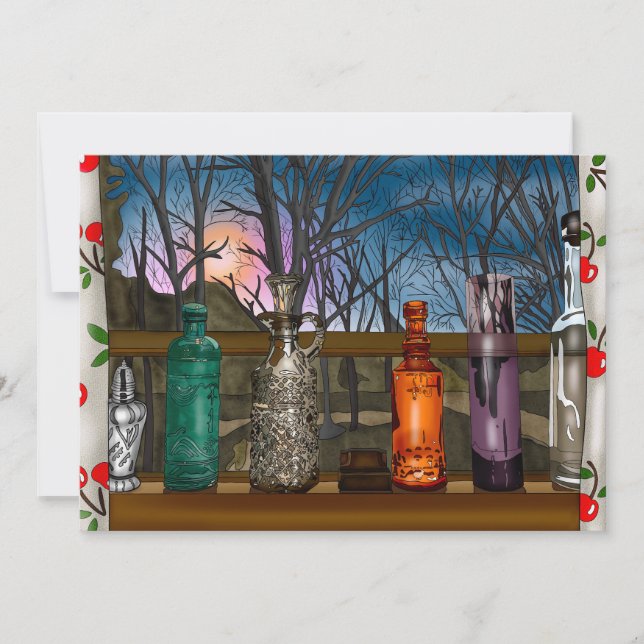 Reflection | Colourful Glass Vases in Window Sill  (Front)