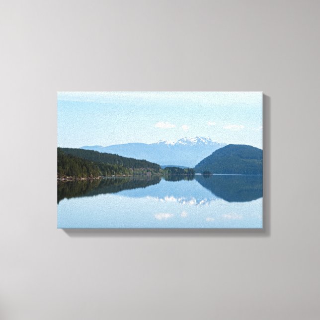 Reflection in a Lake - Vancouver Island, Canada Canvas Print (Front)