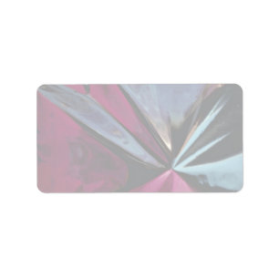 Reflection in aluminum foil label