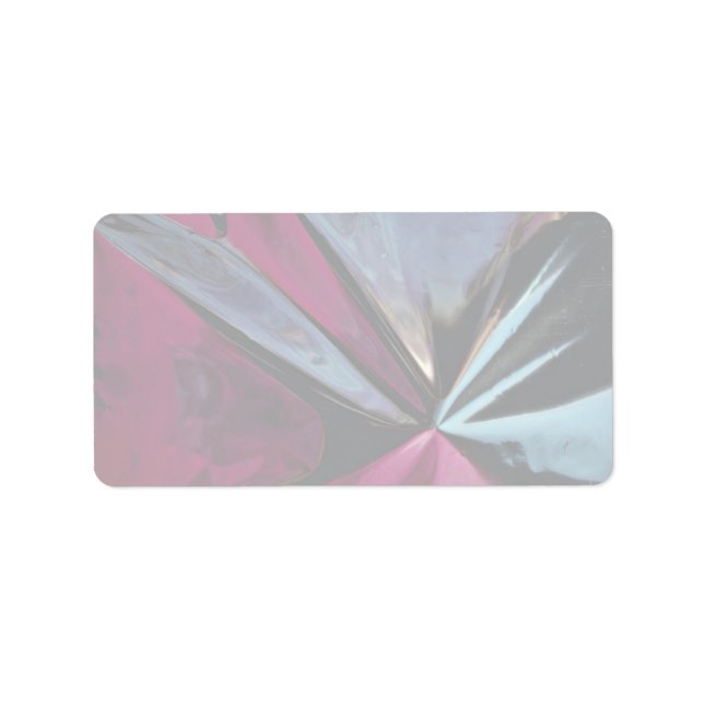 Reflection in aluminum foil label (Front)