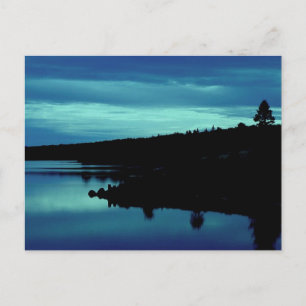 Reflection in Blues Postcard