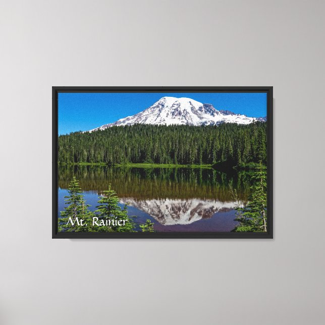 Reflection - Mt. Rainier, Washington Canvas Print (Front)