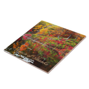 Reflection of Autumn Ceramic Tile