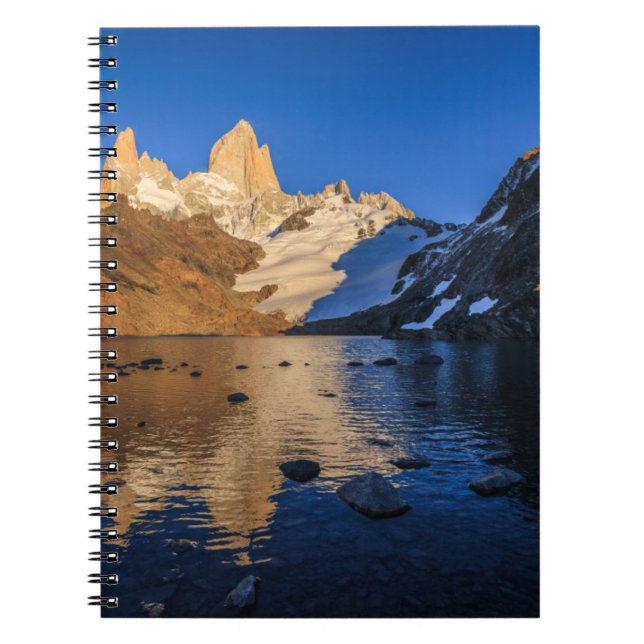 Reflection Of Fitz Roy At Sunrise Notebook (Front)