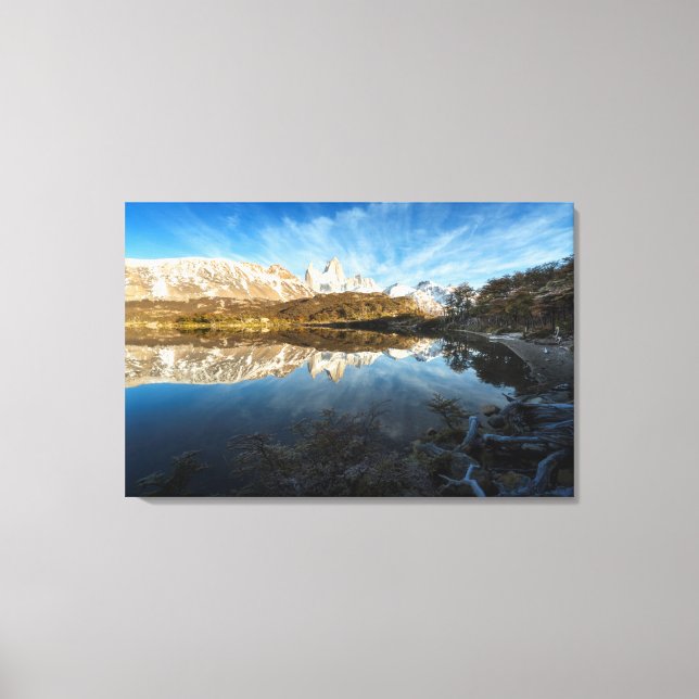 Reflection Of Patagonia Canvas Print (Front)