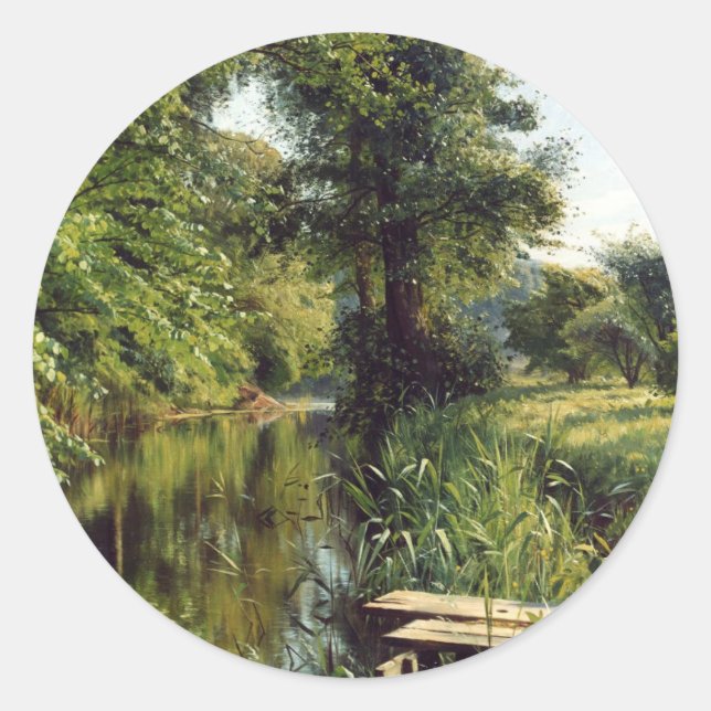 Reflection of Spring by Peder Mork Monsted Classic Round Sticker (Front)