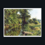 Reflection of Spring by Peder Mork Monsted Postcard<br><div class="desc">Reflection of Spring is a paintng by Peder Mørk Mønsted . He was a Danish realist painter best known for his landscape paintings. Customize it with your own details. The text and background/image can be changed or deleted. For further customization, please click the "Personalize” link and use our design tool...</div>