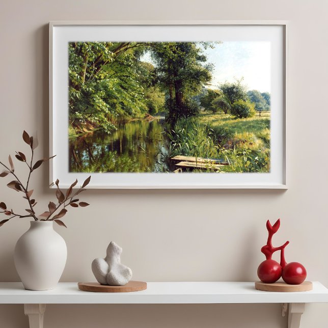 Reflection of Spring by Peder Mork Monsted Poster (Creator Uploaded)