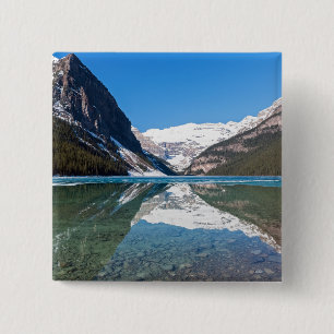 Reflection on Lake Louise - Banff NP, Canada 2 Inch Square Button