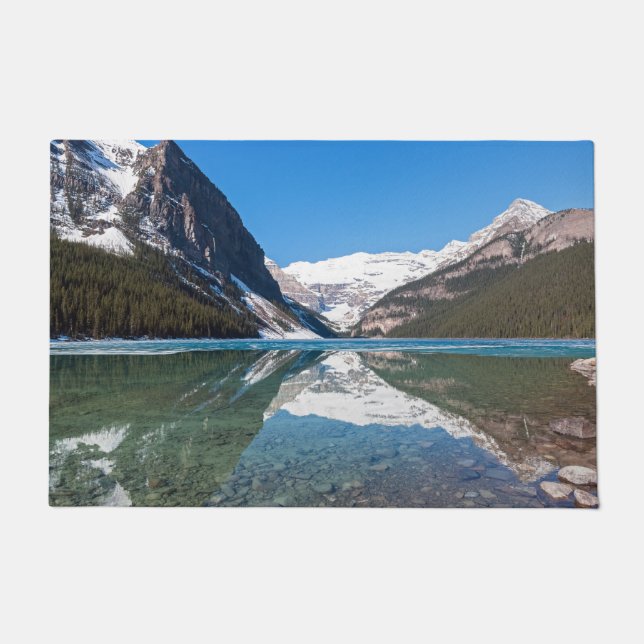 Reflection on Lake Louise - Banff NP, Canada Doormat (Front)