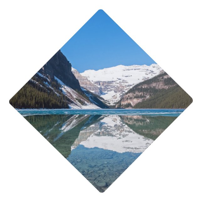 Reflection on Lake Louise - Banff NP, Canada Graduation Cap Topper (Front)