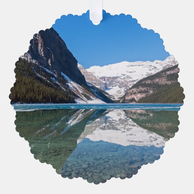 Reflection on Lake Louise - Banff NP, Canada Ornament Card (Front)