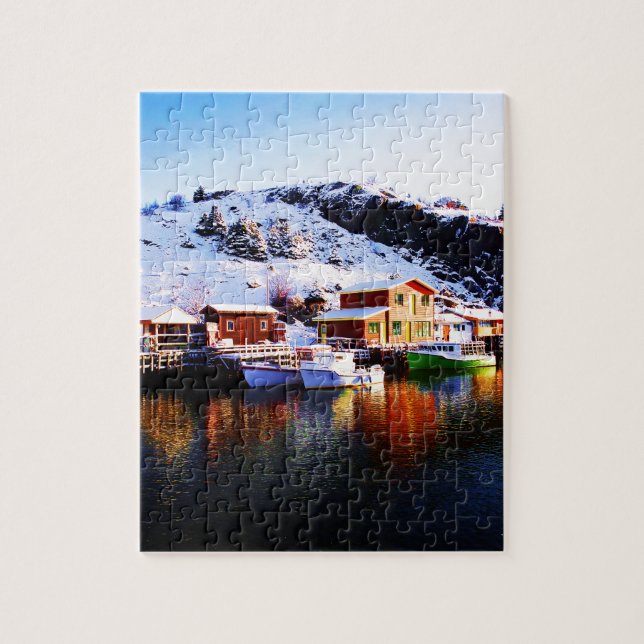 Reflection On Quidi Vidi Lake Jigsaw Puzzle (Vertical)