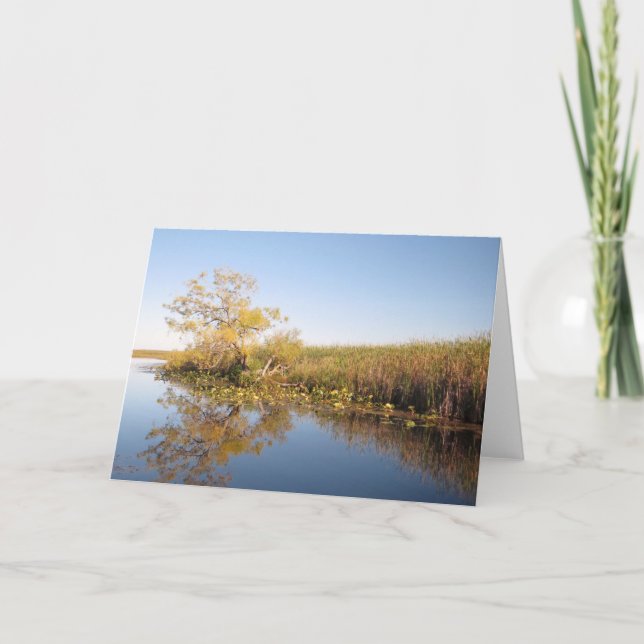 Reflection on the Water - Blank Card (Front)