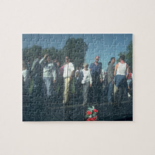 Reflection Vietnam Veterans Wall Washington DC Jigsaw Puzzle