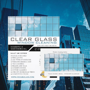Reflection, Window Cleaner, Cleaning Advertising Flyer