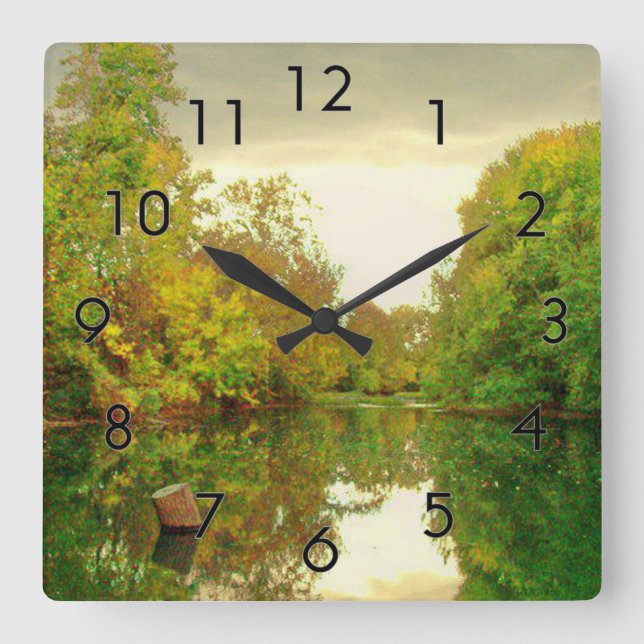 Reflections 3 Wall Clock (Front)