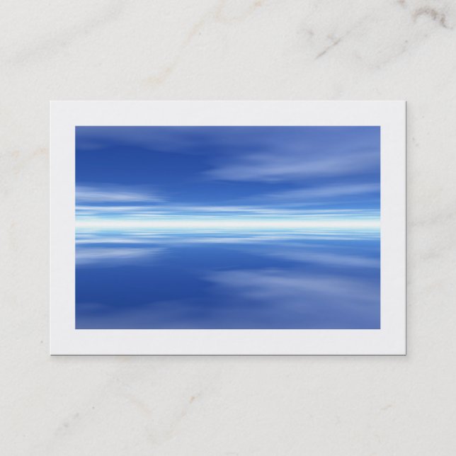 Reflections (bordered) business card (Front)