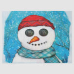 Reflections Christmas Snowman Folk Art LARGE BAGS Tissue Paper<br><div class="desc">For our wide Gift bags, also try our medium gift bags with matching tissue, wine bags and charms with snowman tissue paper, personalized gift tags, wrapping paper and gift boxes for Holiday gifting supplies! Also available in personalized family photo postcard and 5x7 magnets and greeting cards, postcards, jigsaw puzzles, square...</div>