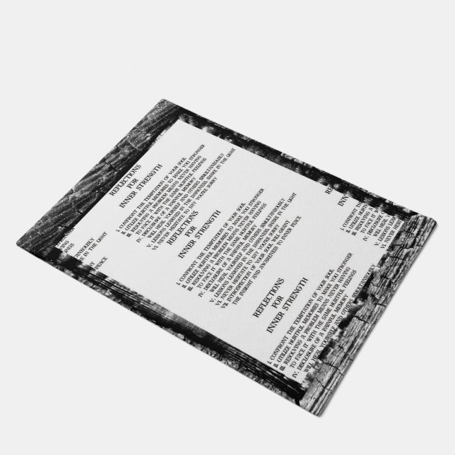 Reflections For Inner Strength Doormat (Angled)