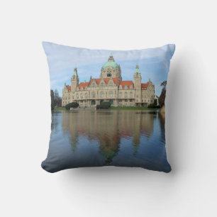 Reflections in Hannover, Germany Throw Pillow