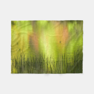 Reflections in Mirror Lake   Yosemite Fleece Blanket