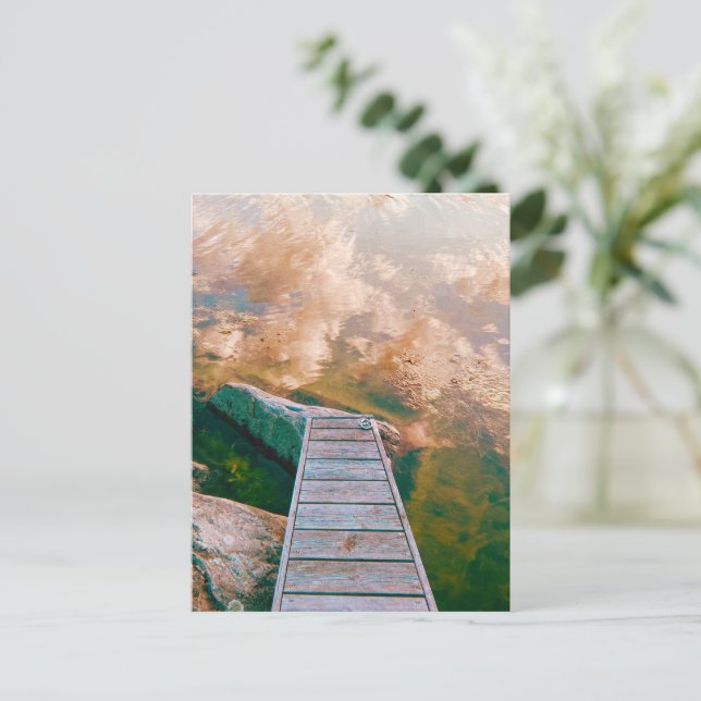 Reflections in the swedish archipelago postcard (Standing Front)