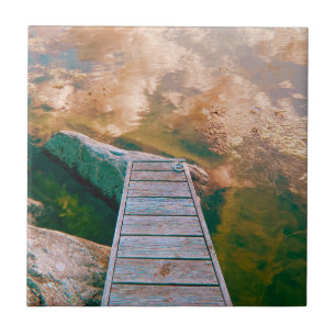 Reflections in the swedish archipelago tile