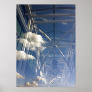 reflections in window poster