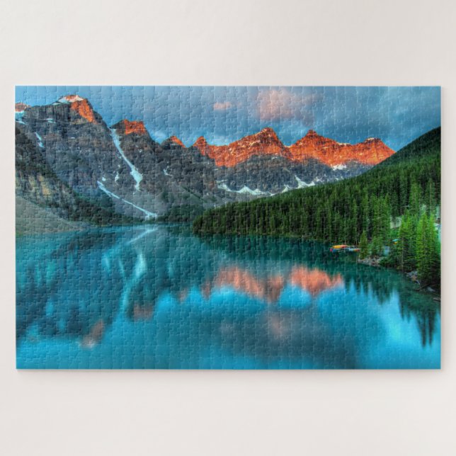 Reflections Moraine Lake Banff National Park Jigsaw Puzzle (Horizontal)