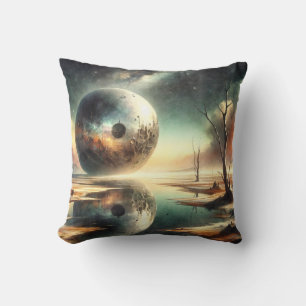 Reflections of Chaos Throw Pillow