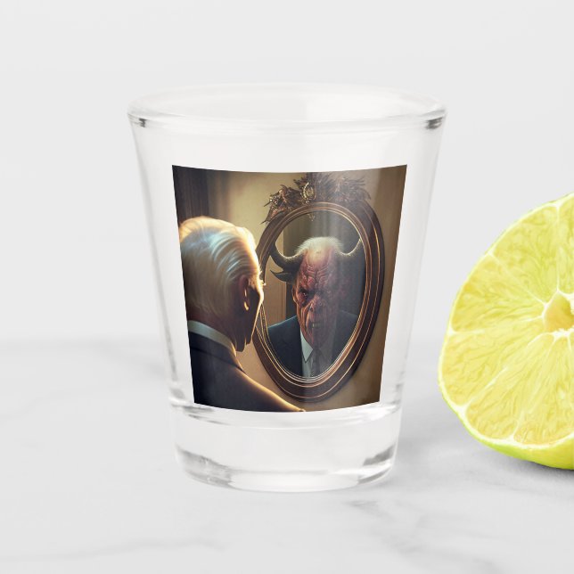 Reflections of Evil   Shot Glass (Front)