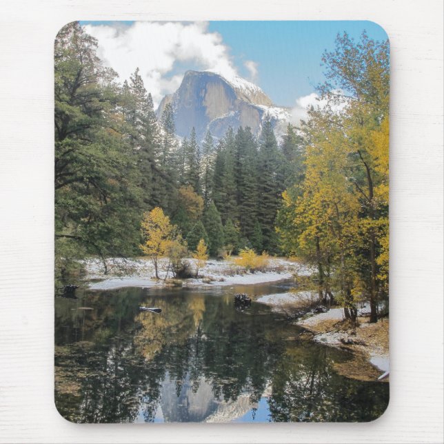 Reflections Of Half Dome Mouse Pad (Front)